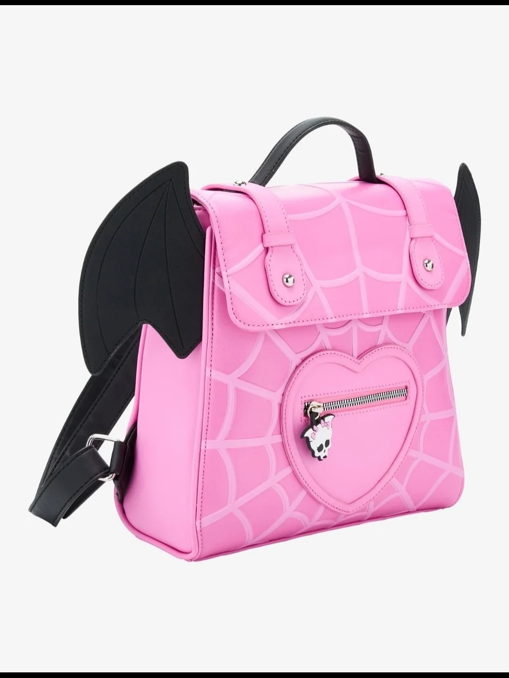 Pink Bat Wing Heart Backpack - Picture 2 of 3